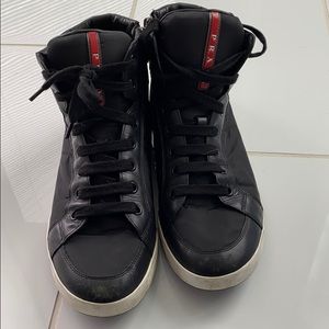 Black, authentic, Prada shoes
